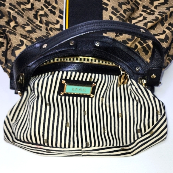 L.A.M.B. Black and Brown Shoulder Bag with Elegant Design - Picture 12 of 15